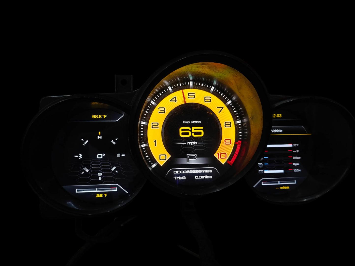 Digital Instrument Cluster for Porsche Boxster & Cayman 981 & 718 generation (2014-2025)