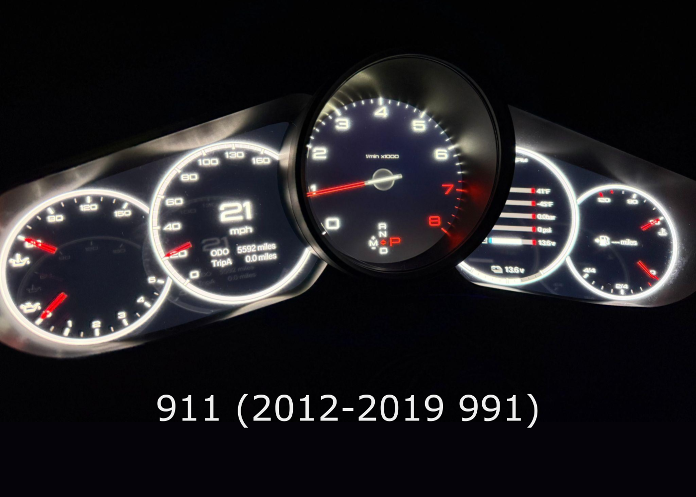 Digital Instrument Cluster for Porsche 911 991 generation (2012-2019)