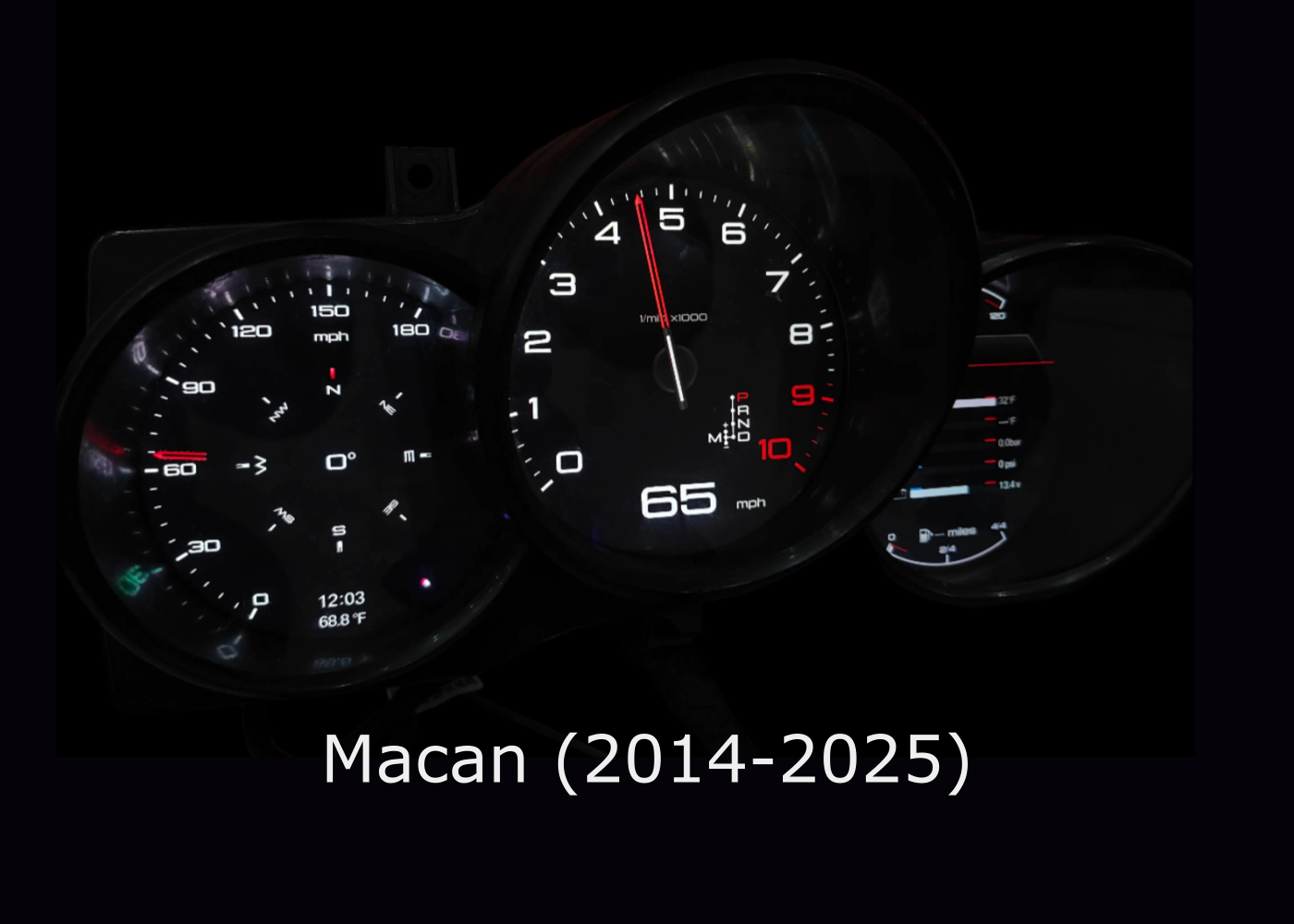 Digital Instrument Cluster for Porsche Macan (2014-2025)